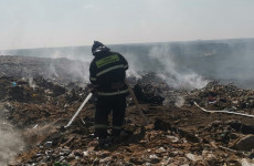 На Чемодановской свалке под Пензой продолжается тление мусора