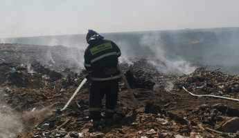 На Чемодановской свалке под Пензой продолжается тление мусора