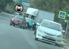 На Шуисте в Пензе грузовик врезался в легковушку