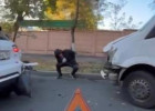 На улице Лермонтова в Пензе произошла жесткая авария с участием маршрутки