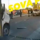 На улице Окружной в Пензе произошла жесткая авария с маршруткой