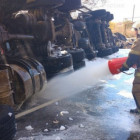 В Пензенской области перевернулась автоцистерна