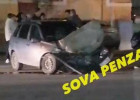 В Пензенской области в жесткой аварии разворотило легковушку. ВИДЕО