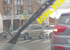 На улице Суворова в Пензе столкнулись два автомобиля