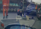Пять машин и мотоцикл столкнулись на проспекте Победы в Пензе