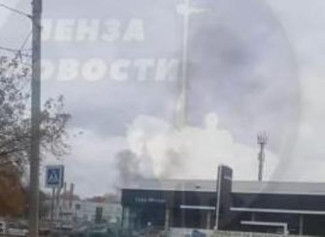 Пензенцы сообщают о пожаре в районе улицы Строителей