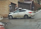 Жесткая авария в Пензе: легковушка врезалась в здание