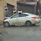 Жесткая авария в Пензе: легковушка врезалась в здание