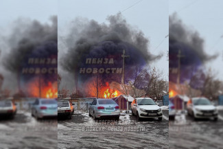 В Пензе загорелась трансформаторная будка