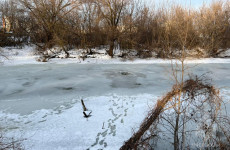 В Пензе девушка провалилась под лёд, но смогла спастись