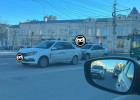 Жесткая тройная авария в центре Пензы: движение осложнено