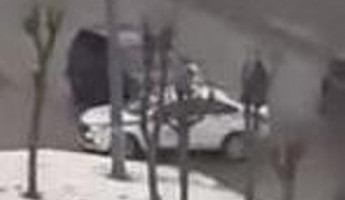 В Пензе случилась авария с машиной ДПС. ВИДЕО