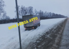 В Пензенской области фура слетела с трассы