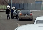 В Пензе не поделили дорогу две легковушки, движение осложнено