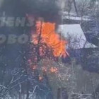 На улице Ульяновской в Пензе огонь уничтожил садовый дом