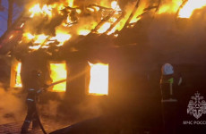 Крупный пожар в пензенской Барковке тушили 36 человек