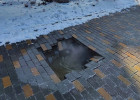 В центре Пензы устранили обвал тротуарной плитки