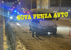 У перекрестка в центре Пензы жестко столкнулись две маршрутки