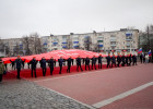 В Пензе развернули гигантскую копию Знамени Победы площадью 200 квадратных метров