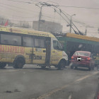 В Пензе из-за ДТП с маршруткой стоит в пробке проспект Победы