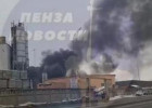 В Пензе полыхает цистерна с нефтепродуктами