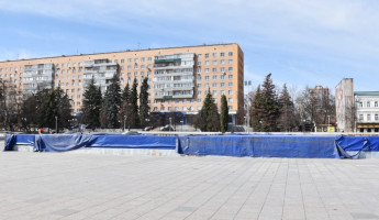 В Пензе начали готовить к лету главный фонтан города