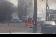 В Пензе из-за крупного пожара перекрыли улицу Аустрина