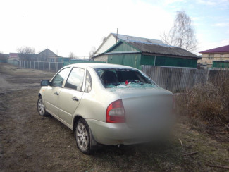 Жительница Пензенской области в пьяном угаре изуродовала машину бывшего мужа