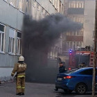 В Пензе полыхает здание администрации Ленинского района