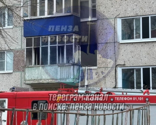 Появились подробности пожара на улице Карпинского в Пензе