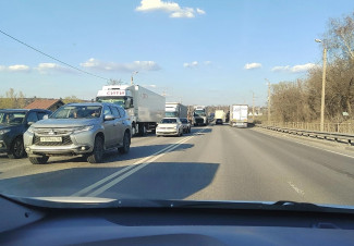 Пензенцы сообщают об огромной пробке на окраине города