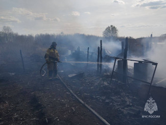 В Городищенском районе Пензенской области потушили крупный пожар