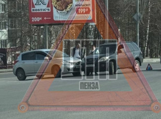 На улице Кижеватова в Пензе осложнено движение из-за ДТП