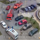  В Засечном к одному из жилых домов стянулось много пожарной техники и скорая помощь