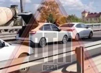 На Терновском мосту в Пензе образовался затор из-за ДТП