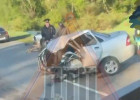 На трассе в Пензенской области легковушку разорвало на две части