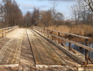 В Лопатинском районе Пензенской области снова повреждён мост через реку