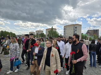 В Пензе студенты из Марокко, Индии и Судана провели памятную акцию в честь 80-летие Победы
