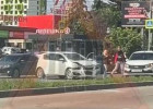 На проспекте Строителей в Пензе образовалась пробка из-за жесткого ДТП