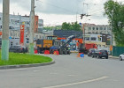 В Пензе из-за ремонтных работ образовался затор у монумента Глобус