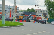 В Пензе из-за ремонтных работ образовался затор у монумента Глобус