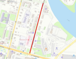 В Пензе перекроют улицу Набережная реки Мойки