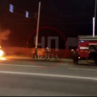 ЧП со сгоревшей в Пензе машиной прокомментировали в МЧС