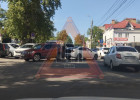 Пробка на улице Красной в Пензе: столкнувшиеся машины перекрыли дорогу