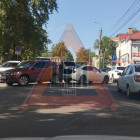 Пробка на улице Красной в Пензе: столкнувшиеся машины перекрыли дорогу