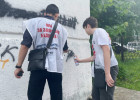В Октябрьском районе Пензы закрасили более 160 надписей с рекламой наркотиков