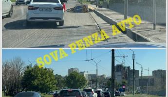 В Пензе из-за ремонтных работ парализовало улицу Карпинского