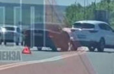 На улице Окружной в Пензе осложнено движение из-за ДТП