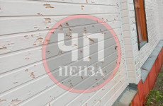 Страшный град в Пензенской области превратил обшивку домов в решето. ФОТО