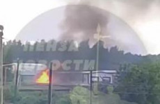 Пензенцы сообщают о пожаре в районе Панкратовской свинофермы